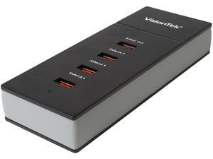 VisionTek 900728 High Power USB Four Port Charging Hub VisionTek 900728 High Power USB Four Port Charging Hub