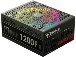 Gamdias CYCLOPS X1-1200P 1200W ATX12V v2.4, EPS 2.92 SLI CrossFire 80 PLUS PLATINUM Certified Full Modular Active PFC Power Supply Gamdias CYCLOPS X1-1200P 1200W ATX12V v2.4, EPS 2.92 SLI CrossFire 80 PLUS PLATINUM Certified Full Modular Active PFC Power Supply