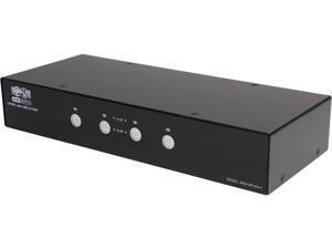 TRIPP LITE B004-DPUA4-K 4-Port DisplayPort KVM Switch w/Audio, Cables and USB 3.0 SuperSpeed Hub TRIPP LITE B004-DPUA4-K 4-Port DisplayPort KVM Switch w/Audio, Cables and USB 3.0 SuperSpeed Hub