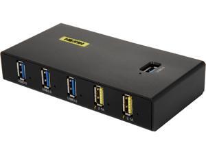 NEXIN NEX-HS7PM 7 Port SuperSpeed USB 3.0 Hub with SmartCharge Port & Power Adapter NEXIN NEX-HS7PM 7 Port SuperSpeed USB 3.0 Hub with SmartCharge Port & Power Adapter