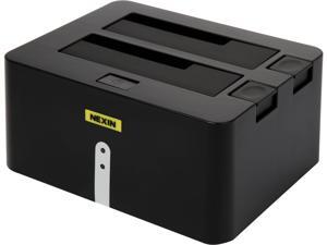 NEXIN NEX-DS2U3 2.5" & 3.5" Black Dual Bay SATA I/II/III USB 3.0 Docking Station NEXIN NEX-DS2U3 2.5" & 3.5" Black Dual Bay SATA I/II/III USB 3.0 Docking Station
