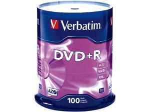 Verbatim 4.7 GB 16X DVD+R 100 Packs Disc Model 95098 Verbatim 4.7 GB 16X DVD+R 100 Packs Disc Model 95098