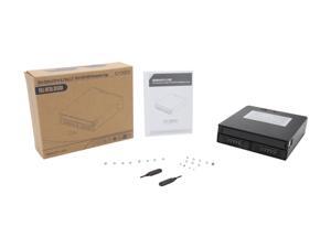 ICY DOCK 2 Bay 2.5 HDD SSD Hot Swap Backplane Cage Mobile Rack with Slim ODD Tray for 5.25 Drive Bay - ToughArmor MB994IPO-3SB ICY DOCK 2 Bay 2.5 HDD SSD Hot Swap Backplane Cage Mobile Rack with Slim ODD Tray for 5.25 Drive Bay - ToughArmor MB994IPO-3SB