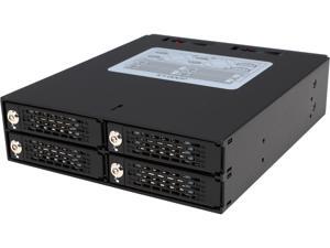 ICY DOCK Full Metal 4 x 2.5 SATA/SAS HDD & SDD Hot Swap Backplane Cage for 5.25 Drive Bay - ToughArmor MB994SK-1B ICY DOCK Full Metal 4 x 2.5 SATA/SAS HDD & SDD Hot Swap Backplane Cage for 5.25 Drive Bay - ToughArmor MB994SK-1B