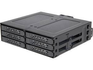 ICY DOCK MB608SP-B Rugged Full Metal 6 Bay 2.5" SATA HDD & SSD Removable Drive Enclosure Backplane Cage for 5.25" Bay ICY DOCK MB608SP-B Rugged Full Metal 6 Bay 2.5" SATA HDD & SSD Removable Drive Enclosure Backplane Cage for 5.25" Bay