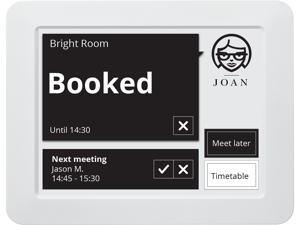 Visionect JOAN Manager 6" Interactive Wireless Conference Room Scheduler for Meeting Rooms and Huddle Spaces - Gray - JOAN MAN6 GRAY Visionect JOAN Manager 6" Interactive Wireless Conference Room Scheduler for Meeting Rooms and Huddle Spaces - Gray - JOAN MAN6 GRAY