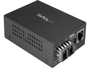 StarTech MCMGBSCMM055 Fiber Media Converter - 1000Base-SX - 550m - Multi Mode - Fiber to Ethernet Converter - Fiber to Copper Converter StarTech MCMGBSCMM055 Fiber Media Converter - 1000Base-SX - 550m - Multi Mode - Fiber to Ethernet Converter - Fiber to Copper Converter