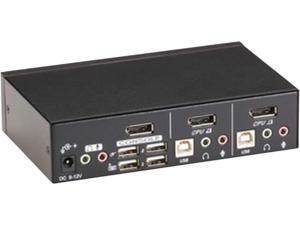 Black Box ServSwitch KVM Switch DT DisplayPort with USB and Audio 2-Port Black Box ServSwitch KVM Switch DT DisplayPort with USB and Audio 2-Port