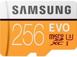 Samsung 256GB EVO microSDXC UHS-I/U3 Memory Card with Adapter, Speed Up to 100MB/s (MB-MP256GA/AM) Samsung 256GB EVO microSDXC UHS-I/U3 Memory Card with Adapter, Speed Up to 100MB/s (MB-MP256GA/AM)