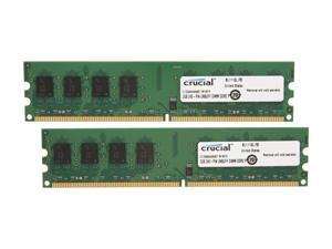 Crucial 4GB (2 x 2GB) 240-Pin DDR2 SDRAM DDR2 667 (PC2 5300) Dual Channel Kit Desktop Memory Model CT2KIT25664AA667 Crucial 4GB (2 x 2GB) 240-Pin DDR2 SDRAM DDR2 667 (PC2 5300) Dual Channel Kit Desktop Memory Model CT2KIT25664AA667