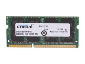 Crucial 8GB DDR3 1600 (PC3 12800) Memory for Apple Model CT8G3S160BM Crucial 8GB DDR3 1600 (PC3 12800) Memory for Apple Model CT8G3S160BM