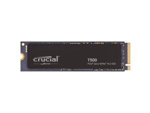 Crucial T500 1TB Gen4 NVMe M.2 Internal Gaming SSD, Up to 7300MB/s, laptop & desktop Compatible + 1mo Adobe CC All Apps - CT1000T500SSD8