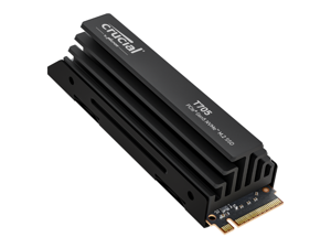 Crucial T705 1TB PCIe Gen5 NVMe M.2 SSD with Heatsink  - Up to 13,600 MB/s - Game Ready - Internal Solid State Drive (PC) - +1mo Adobe CC - CT1000T705SSD5