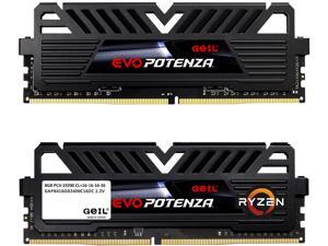 GeIL EVO POTENZA AMD 16GB (2 x 8GB) 288-Pin DDR4 SDRAM DDR4 2400 (PC4 19200) Desktop Memory Model GAPB416GB2400C16DC GeIL EVO POTENZA AMD 16GB (2 x 8GB) 288-Pin DDR4 SDRAM DDR4 2400 (PC4 19200) Desktop Memory Model GAPB416GB2400C16DC