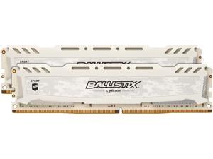 Ballistix Sport LT 16GB Kit (8GBx2) DDR4 2666 MT/s (PC4-21300) SR x8 DIMM 288-Pin - BLS2K8G4D26BFSCK (White) Ballistix Sport LT 16GB Kit (8GBx2) DDR4 2666 MT/s (PC4-21300) SR x8 DIMM 288-Pin - BLS2K8G4D26BFSCK (White)