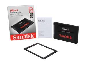 SanDisk Ultra II 2.5" 120GB SATA Revision 3.0 (6 Gb/s) Internal Solid State Drive (SSD) SDSSDHII-120G-G25 SanDisk Ultra II 2.5" 120GB SATA Revision 3.0 (6 Gb/s) Internal Solid State Drive (SSD) SDSSDHII-120G-G25