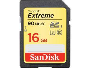 SanDisk 16GB Extreme SDHC UHS-I/U3 Class 10 Memory Card, Speed Up to 90MB/s (SDSDXNE-016G-GNCIN) SanDisk 16GB Extreme SDHC UHS-I/U3 Class 10 Memory Card, Speed Up to 90MB/s (SDSDXNE-016G-GNCIN)