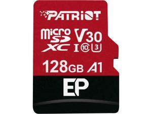 Patriot Memory 128GB EP Series MicroSDXC U3, A1, V30, 4K Memory Card with Adapter, Reads 90MB/s, Writes 80MB/s Patriot Memory 128GB EP Series MicroSDXC U3, A1, V30, 4K Memory Card with Adapter, Reads 90MB/s, Writes 80MB/s