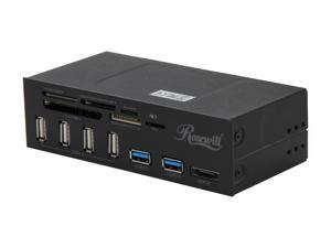 Rosewill RDCR-11004 - Data Hub for 5.25" Drive Bays - Two USB 3.0 Ports and Main Connector, Four USB 2.0 Ports, eSATA, Internal Multiple Card Reader Rosewill RDCR-11004 - Data Hub for 5.25" Drive Bays - Two USB 3.0 Ports and Main Connector, Four USB 2.0 Ports, eSATA, Internal Multiple Card Reader