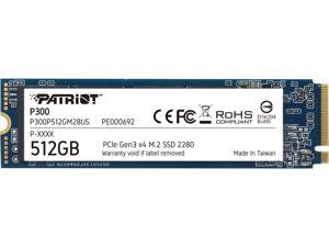 Patriot P300 M.2 2280 512GB PCIe Gen3 x4, NVMe 1.3 Internal Solid State Drive (SSD) P300P512GM28US Patriot P300 M.2 2280 512GB PCIe Gen3 x4, NVMe 1.3 Internal Solid State Drive (SSD) P300P512GM28US