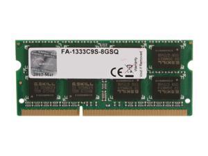 G.SKILL 8GB DDR3 1333 (PC3 10600) Memory for Apple Model FA-1333C9S-8GSQ G.SKILL 8GB DDR3 1333 (PC3 10600) Memory for Apple Model FA-1333C9S-8GSQ