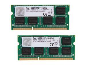 G.SKILL 16GB (2 x 8GB) DDR3 1600 (PC3 12800) Memory for Apple Model FA-1600C11D-16GSQ G.SKILL 16GB (2 x 8GB) DDR3 1600 (PC3 12800) Memory for Apple Model FA-1600C11D-16GSQ
