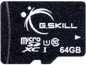 G.Skill 64GB microSDXC UHS-I/U1 Class 10 Memory Card without Adapter (FF-TSDXC64GN-U1) G.Skill 64GB microSDXC UHS-I/U1 Class 10 Memory Card without Adapter (FF-TSDXC64GN-U1)