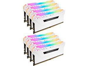 CORSAIR Vengeance RGB Pro 64GB (8 x 8GB) 288-Pin DDR4 DRAM DDR4 3200 (PC4 25600) Desktop Memory Model CMW64GX4M8C3200C16W CORSAIR Vengeance RGB Pro 64GB (8 x 8GB) 288-Pin DDR4 DRAM DDR4 3200 (PC4 25600) Desktop Memory Model CMW64GX4M8C3200C16W