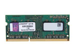 Kingston 4GB 204-Pin DDR3 SO-DIMM DDR3 1333 Laptop Memory Model KVR13S9S8/4 Kingston 4GB 204-Pin DDR3 SO-DIMM DDR3 1333 Laptop Memory Model KVR13S9S8/4