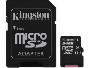 Kingston Canvas Select Plus 64GB microSDXC Flash Card w/ Adapter Model SDCS2/64GBCR Kingston Canvas Select Plus 64GB microSDXC Flash Card w/ Adapter Model SDCS2/64GBCR