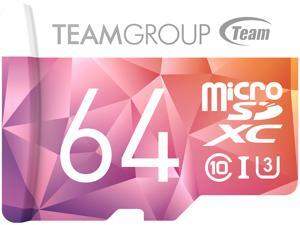 Team 64GB Color II microSDXC UHS-I/U3 Class 10 Memory Card with Adapter, Speed Up to 90MB/s (TCIIUSXH64GU351) Team 64GB Color II microSDXC UHS-I/U3 Class 10 Memory Card with Adapter, Speed Up to 90MB/s (TCIIUSXH64GU351)