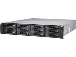 QNAP 12-bay 10GbE NAS and iSCSI/ IP-SAN. 2U, SAS 12G, SAS / SATA 6G, 4 x 1GbE, Build in 2 x 10GbE (SFP+), 40GbE-ready, Redundant PSU QNAP 12-bay 10GbE NAS and iSCSI/ IP-SAN. 2U, SAS 12G, SAS / SATA 6G, 4 x 1GbE, Build in 2 x 10GbE (SFP+), 40GbE-ready, Redundant PSU