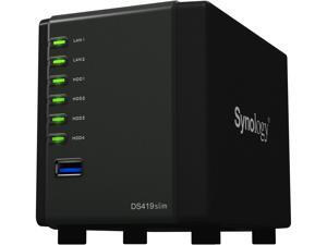 Synology 4 Bay NAS Diskstation DS419slim (Diskless) Synology 4 Bay NAS Diskstation DS419slim (Diskless)