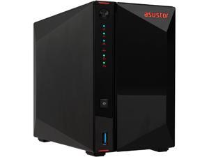 Asustor AS5202T | Gaming Inspired Network Attached Storage | 2.0 GHz Dual-Core, Two 2.5 GbE Port, 2GB RAM DDR4, 4GB eMMC Flash Memory | Personal Private Cloud (2 Bay Diskless NAS) Asustor AS5202T | Gaming Inspired Network Attached Storage | 2.0 GHz Dual-Core, Two 2.5 GbE Port, 2GB RAM DDR4, 4GB eMMC Flash Memory | Personal Private Cloud (2 Bay Diskless NAS)