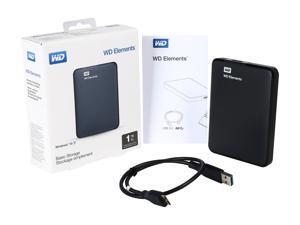 WD 1TB Elements Portable Hard Drive USB 3.0 Model WDBUZG0010BBK-EESN Black WD 1TB Elements Portable Hard Drive USB 3.0 Model WDBUZG0010BBK-EESN Black