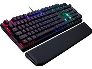 MasterKeys MK750 Mechanical Gaming Keyboard with Cherry MX Blue, RGB Per-Key lighting, and Removable Wrist Rest by Cooler Master MasterKeys MK750 Mechanical Gaming Keyboard with Cherry MX Blue, RGB Per-Key lighting, and Removable Wrist Rest by Cooler Master