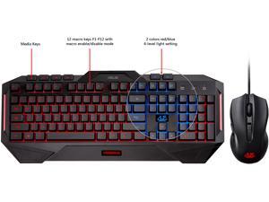 Asus Cerberus Combo gaming mice and gaming keyboard LED backlit with splash-proof Asus Cerberus Combo gaming mice and gaming keyboard LED backlit with splash-proof