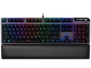 ASUS TUF Gaming K7 Optical-mech Gaming Keyboard with Linear switch, Detachable Wrist Rest, IP56 Waterproof standard and Aura Sync RGB Lighting ASUS TUF Gaming K7 Optical-mech Gaming Keyboard with Linear switch, Detachable Wrist Rest, IP56 Waterproof standard and Aura Sync RGB Lighting