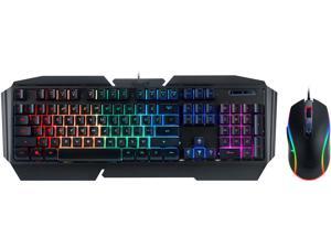 Rosewill Gaming Keyboard and Mouse Combo, Mechanical Switch Feel Keyboard with 9 Pre-Programmed Lighting Effects, On-the-Fly Mouse DPI Setting up to 3200 dpi, RGB LED Backlit Fusion C31 Rosewill Gaming Keyboard and Mouse Combo, Mechanical Switch Feel Keyboard with 9 Pre-Programmed Lighting Effects, On-the-Fly Mouse DPI Setting up to 3200 dpi, RGB LED Backlit Fusion C31