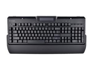 EVGA Z10 Gaming Keyboard, Red Backlit LED, Mechanical Blue Switches, Onboard LCD Display, Macro Gaming Keys EVGA Z10 Gaming Keyboard, Red Backlit LED, Mechanical Blue Switches, Onboard LCD Display, Macro Gaming Keys
