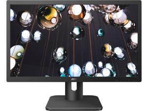 AOC 20E1H 19.5" HD 1600x900 Monitor, 5ms response time, 20M:1 dynamic contrast ratio, FlickerFree, HDMI/VGA, VESA compatible, EPEAT Silver, EnergyStar AOC 20E1H 19.5" HD 1600x900 Monitor, 5ms response time, 20M:1 dynamic contrast ratio, FlickerFree, HDMI/VGA, VESA compatible, EPEAT Silver, EnergyStar