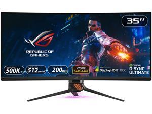 ASUS ROG Swift PG35VQ 35" 21:9 Ultra-WQHD 3440 x 1440 2K Resolution 200Hz 2ms HDMI, DisplayPort NVIDIA G-SYNC HDR-10 Flicker-Free Low Blue Light LED Backlit Curved Gaming Monitor ASUS ROG Swift PG35VQ 35" 21:9 Ultra-WQHD 3440 x 1440 2K Resolution 200Hz 2ms HDMI, DisplayPort NVIDIA G-SYNC HDR-10 Flicker-Free Low Blue Light LED Backlit Curved Gaming Monitor