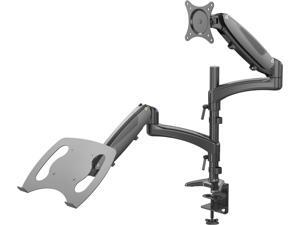 Rosewill Dual Monitor Stand and Laptop Desk Mount combo with Gas Spring Arms, Full-Motion Height Adjustment and Clamp Mounting for 1 laptop 9.5"-15.6" & 1 Monitor 10"-27" Rosewill Dual Monitor Stand and Laptop Desk Mount combo with Gas Spring Arms, Full-Motion Height Adjustment and Clamp Mounting for 1 laptop 9.5"-15.6" & 1 Monitor 10"-27"
