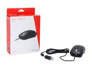 Microsoft Basic Optical Mouse - 800 dpi - Black - Wired - P58-00061 Microsoft Basic Optical Mouse - 800 dpi - Black - Wired - P58-00061