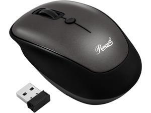 Rosewill Wireless Optical Computer Mouse, Compact, Travel Friendly, Office Style, Adjustable DPI, 4 Buttons, USB - Grey Rosewill Wireless Optical Computer Mouse, Compact, Travel Friendly, Office Style, Adjustable DPI, 4 Buttons, USB - Grey