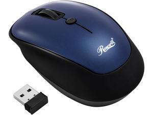 Rosewill Wireless Optical Computer Mouse, Compact, Travel Friendly, Office Style, Adjustable DPI, 4 Buttons, USB - Blue Rosewill Wireless Optical Computer Mouse, Compact, Travel Friendly, Office Style, Adjustable DPI, 4 Buttons, USB - Blue