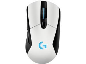 Logitech G703 LIGHTSPEED Wireless Gaming Mouse, RGB Lighting, 12,000 dpi w/ no Smoothing, 10g Removable Weight, White, with POWERPLAY Wireless Charging Compatibility Logitech G703 LIGHTSPEED Wireless Gaming Mouse, RGB Lighting, 12,000 dpi w/ no Smoothing, 10g Removable Weight, White, with POWERPLAY Wireless Charging Compatibility