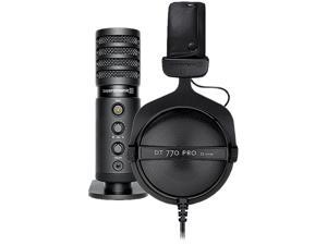 Beyerdynamic 733113 Stereo jack plug 3.5 mm (1/8") & 0.25" adapter (6.35 mm) Connector Circumaural Creator 24 DT 240 PRO headphones and FOX Professional USB Studio Microphone Beyerdynamic 733113 Stereo jack plug 3.5 mm (1/8") & 0.25" adapter (6.35 mm) Connector Circumaural Creator 24 DT 240 PRO headphones and FOX Professional USB Studio Microphone