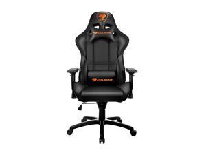 Cougar Armor (Black) Gaming Chair with Breathable Premium PVC Leather and Body-embracing High Back Design Cougar Armor (Black) Gaming Chair with Breathable Premium PVC Leather and Body-embracing High Back Design