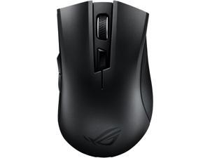 ASUS ROG Strix Carry Portable Wireless + Bluetooth Ergonomic Optical Gaming Mouse with PixArt 3330 Optical Sensor (7200 dpi / 30g Acceleration / 150 IPS), Swappable Omron Switches ASUS ROG Strix Carry Portable Wireless + Bluetooth Ergonomic Optical Gaming Mouse with PixArt 3330 Optical Sensor (7200 dpi / 30g Acceleration / 150 IPS), Swappable Omron Switches